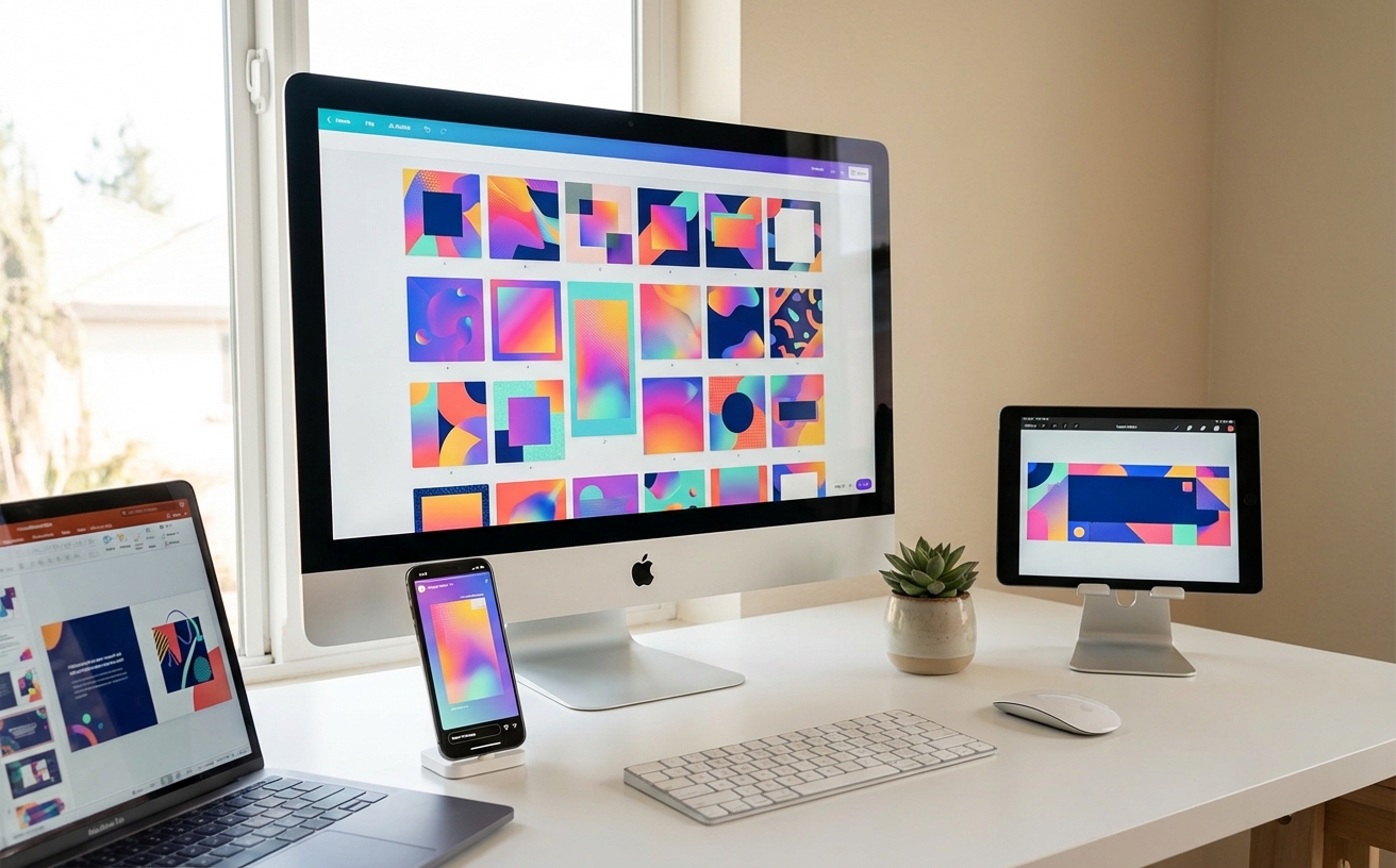 Digitale Grafik: Social Media, Banner & Präsentationen