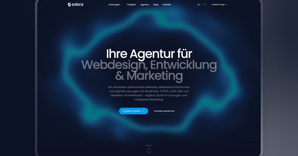Sidora AG website preview
